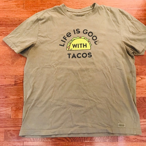 Life Is Good Other - LIFE IS GOOD WITH TACO MENS T-SHIRT XL
